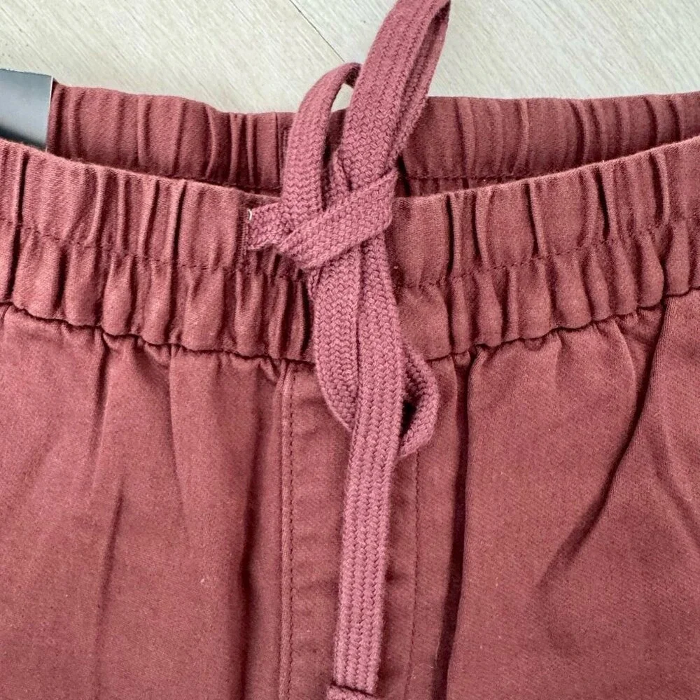 Banana Republic Travel‎ Jogger Mens S Burgundy Tapered Mid Rise Pant Casual Prep